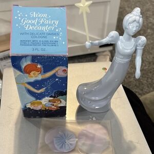 Vintage Avon Good Fairy Decanter Glow In Dark Wand Original Box Tooth Fairy NOS